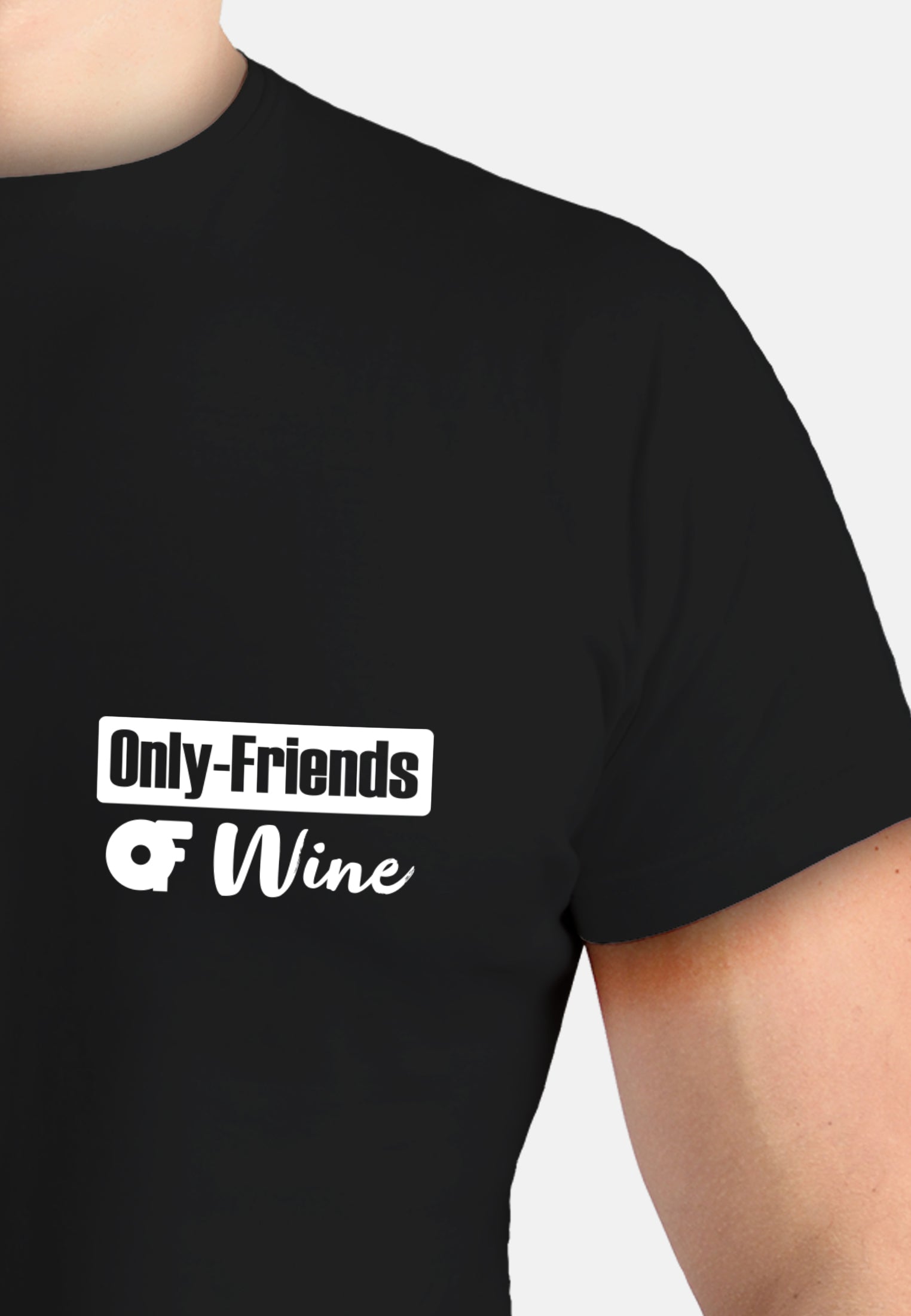 T-Shirt - Only-Friends of Wine