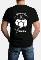 Bamboo T-Shirt - Wine with friends