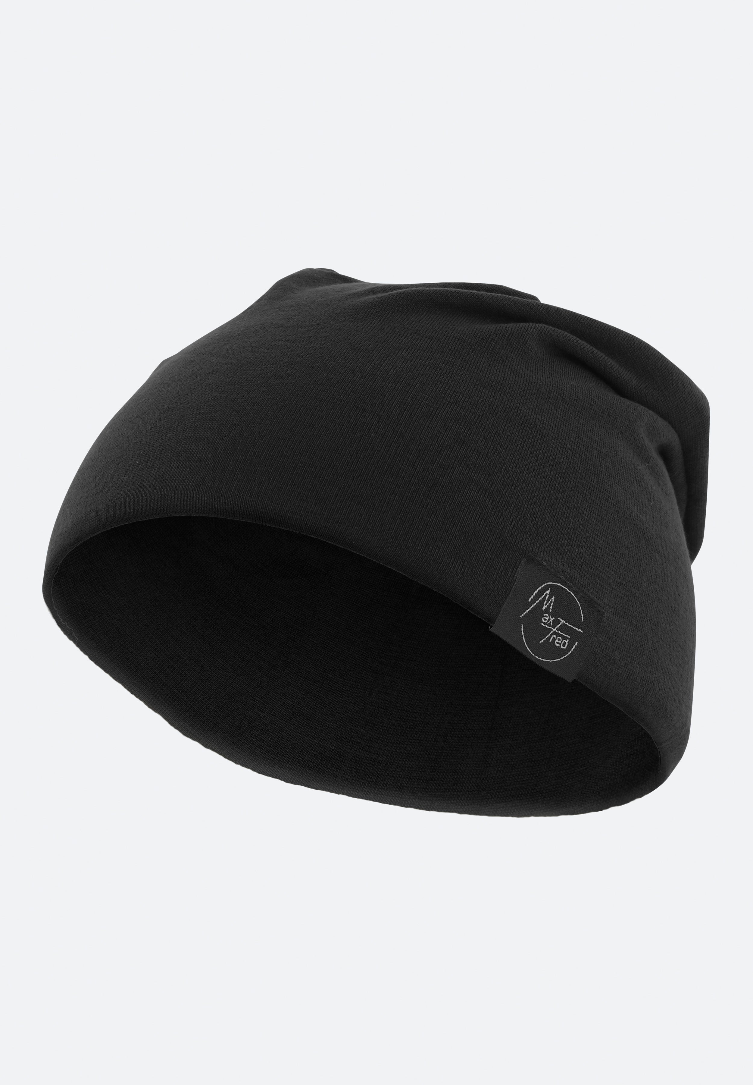 Bamboo Beanie - Schwarz long