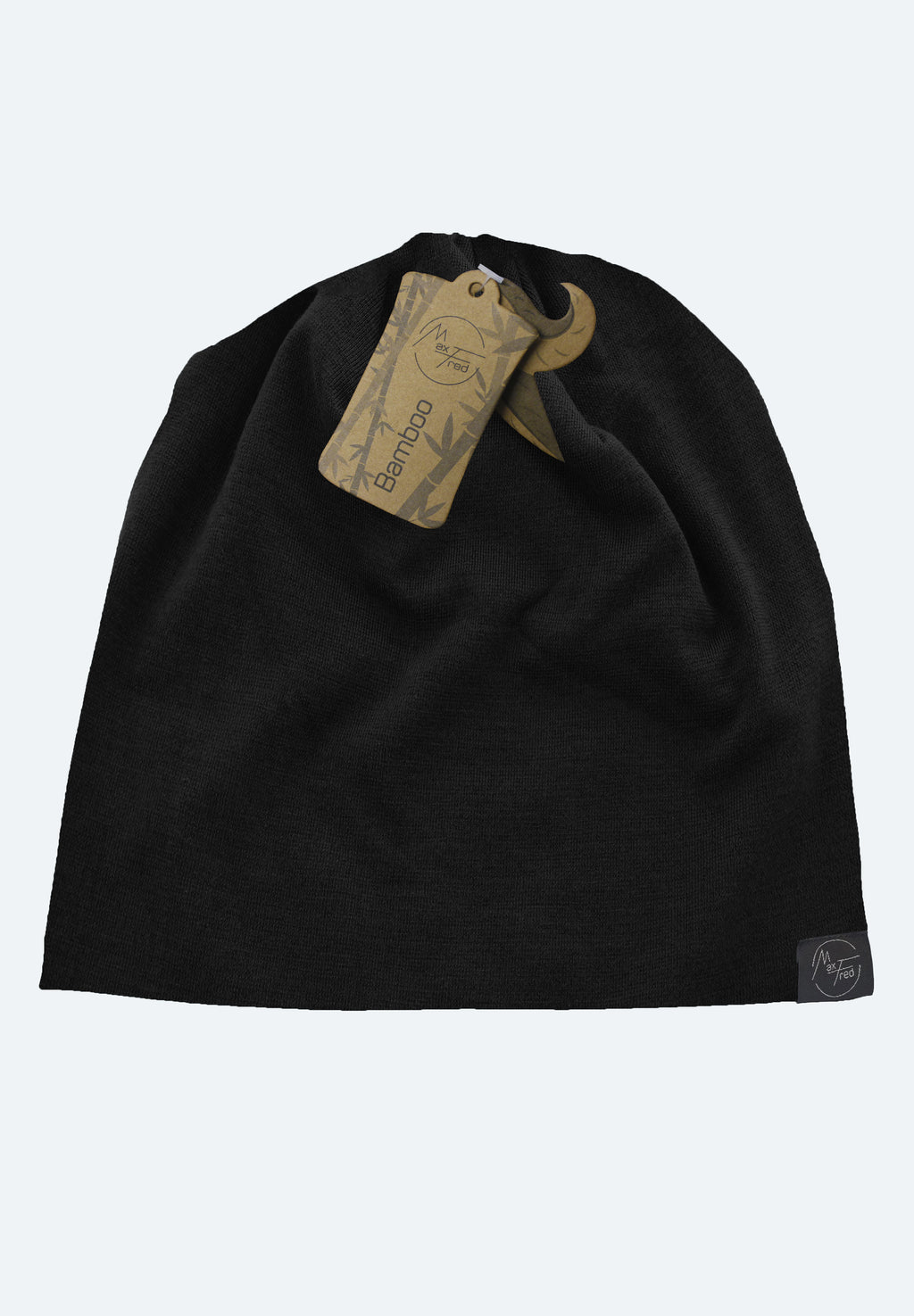 Bamboo Beanie - Schwarz long
